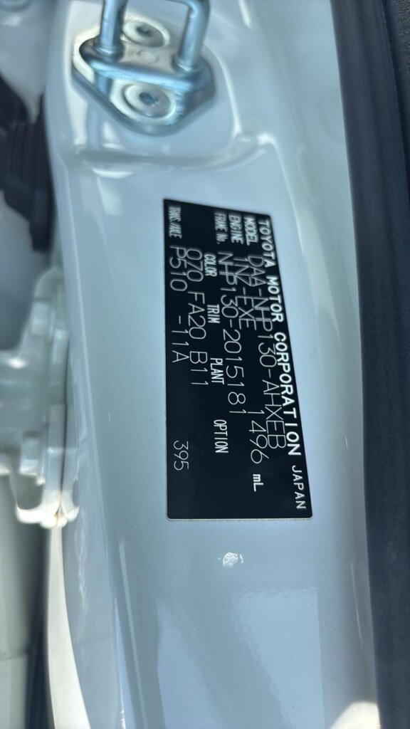 2018 Toyota Vitz Hybrid