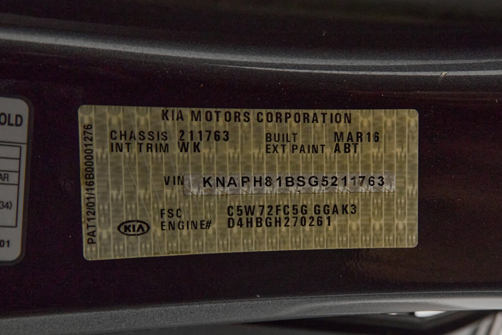 2016 KIA SORENTO
