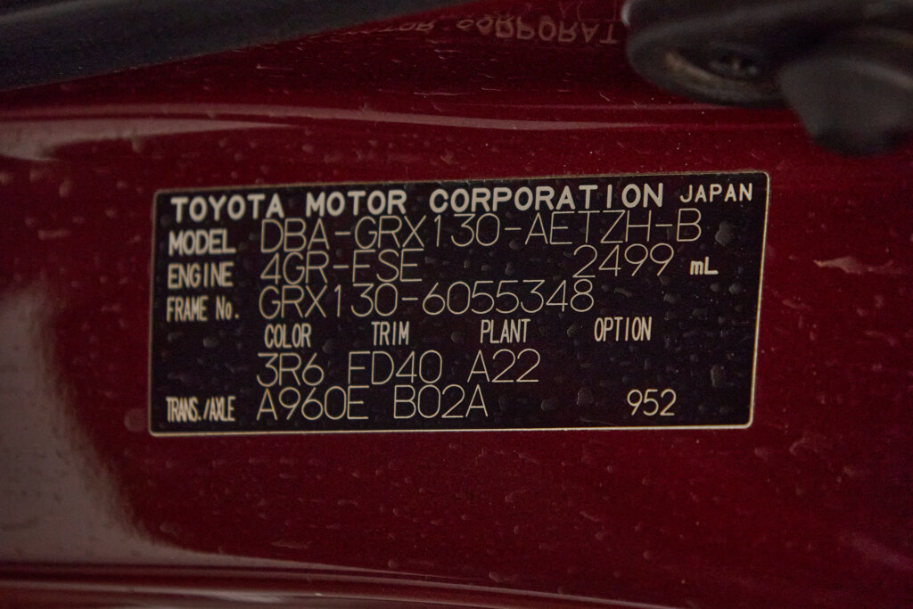 2012 Toyota Mark X