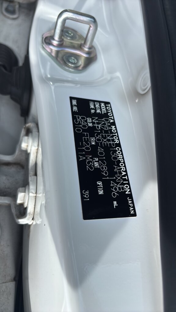 2019 Toyota Vitz Hybrid